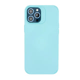 Husa Apple iPhone 14 Pro, Vivimall, din Silicon Lichid, Interior din Microfibra, Lentile Fosforescente de Protectie Camera, Anti Amprenta, Rezistenta la Socuri, Bleu - vivimall.ro