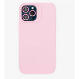Husa Apple iPhone 14 Pro Max, Vivimall, din Silicon Lichid, Interior din Microfibra, Lentile Fosforescente de Protectie Camera, Anti Amprenta, Rezistenta la Socuri, Roz - vivimall.ro