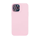 Husa Apple iPhone 14 Pro Max, Vivimall, din Silicon Lichid, Interior din Microfibra, Lentile Fosforescente de Protectie Camera, Anti Amprenta, Rezistenta la Socuri, Roz - vivimall.ro