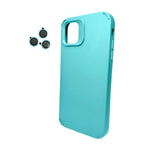 Husa Apple iPhone 14 Pro Max, Vivimall, din Silicon Lichid, Interior din Microfibra, Lentile Fosforescente de Protectie Camera, Anti Amprenta, Rezistenta la Socuri, Bleu - vivimall.ro