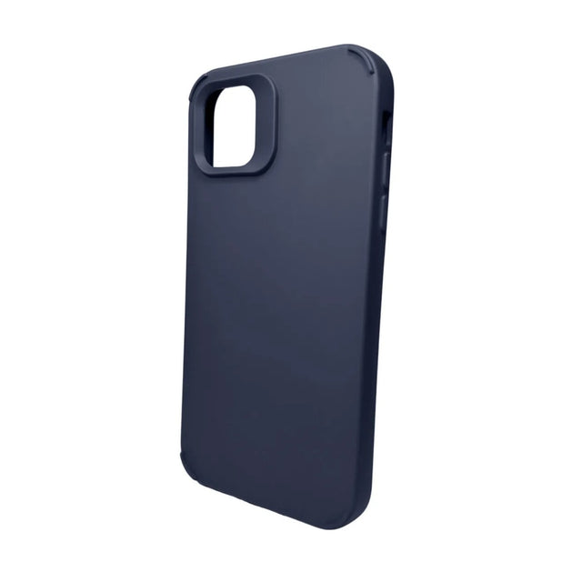 Husa Apple iPhone 15 Pro Max, Flippy, din Silicon Lichid, Interior din Microfibra, Lentile Fosforescente de Protectie Camera, Anti Amprenta, Rezistenta la Socuri, Albastru Marin - vivimall.ro