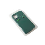 Husa Apple iPhone 15 Pro Max, Flippy, din Silicon Lichid, Interior din Microfibra, Lentile Fosforescente de Protectie Camera, Anti Amprenta, Rezistenta la Socuri, Verde - vivimall.ro