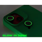 Husa Apple iPhone 15 Pro Max, Flippy, din Silicon Lichid, Interior din Microfibra, Lentile Fosforescente de Protectie Camera, Anti Amprenta, Rezistenta la Socuri, Verde - vivimall.ro