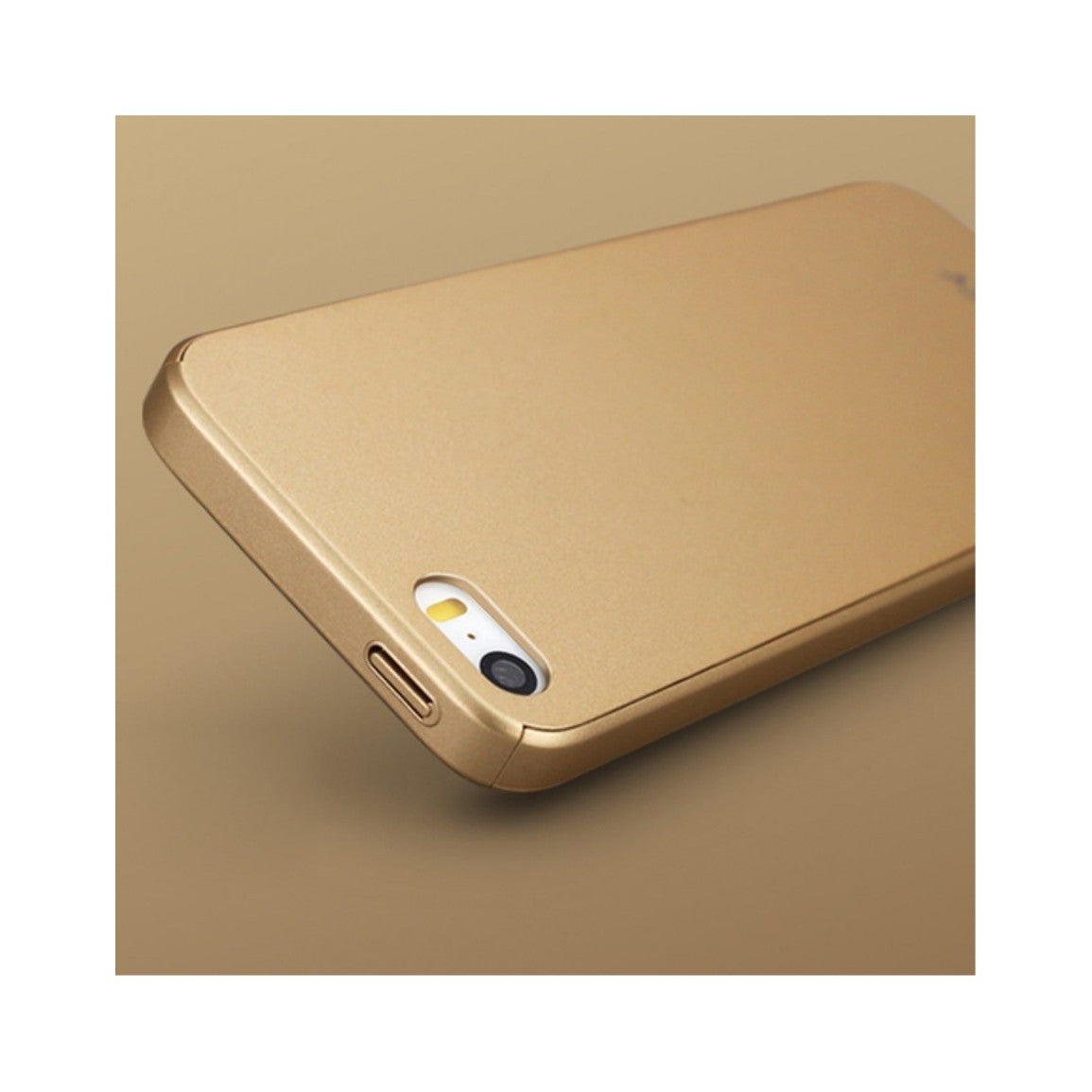 Husa Apple iPhone 5/5S/SE IPAKY Full Cover 360 Auriu cu Folie Cadou - vivimall.ro