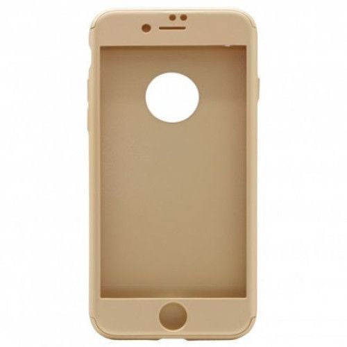 Husa Apple iPhone 6/6S IPAKY Full Cover 360 Auriu + Folie Cadou - vivimall.ro