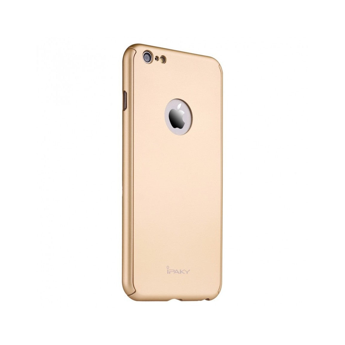 Husa Apple iPhone 6/6S Plus IPAKY Full Cover 360 Auriu + Folie Cadou - vivimall.ro