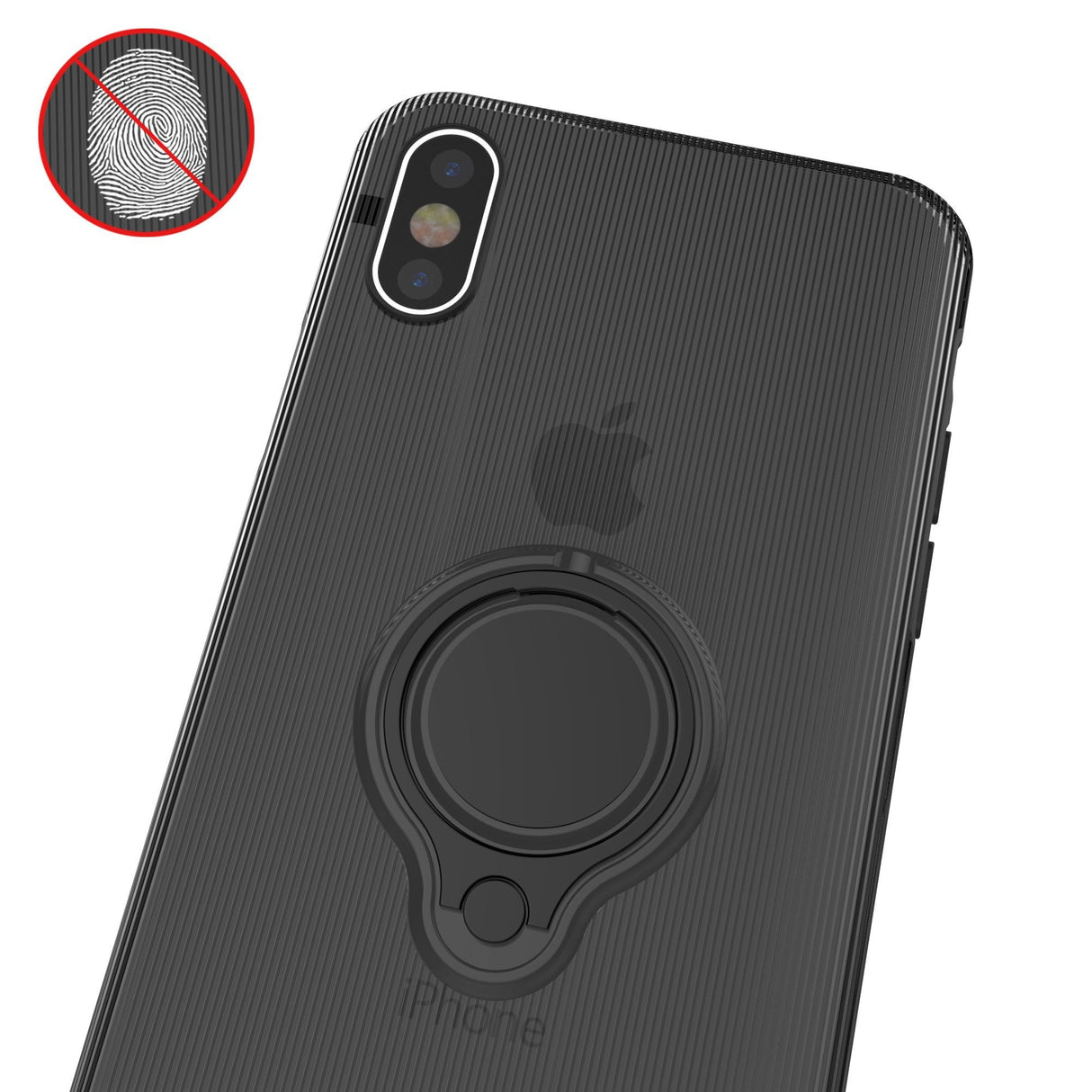 Husa Apple iPhone 6 Armor Ring cu inel magnetic Negru - vivimall.ro