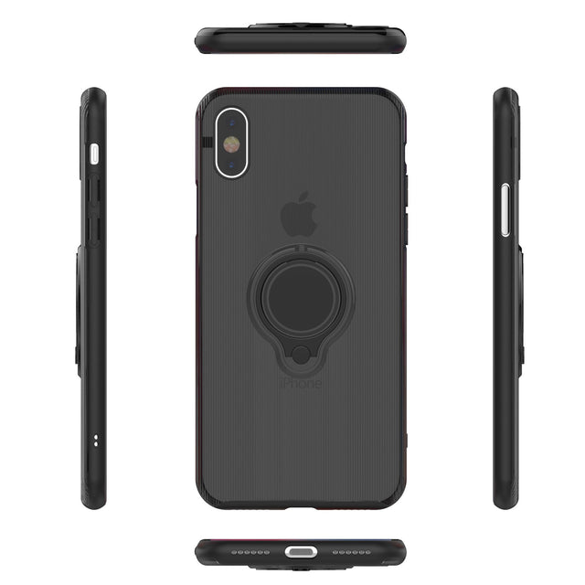 Husa Apple iPhone 6 Armor Ring cu inel magnetic Negru - vivimall.ro