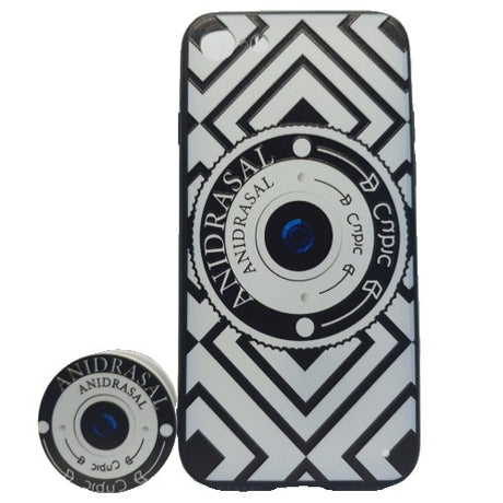 Husa Apple iPhone 6 Plus/6S Plus Multicolor Model Camera Foto + Suport inclus - vivimall.ro