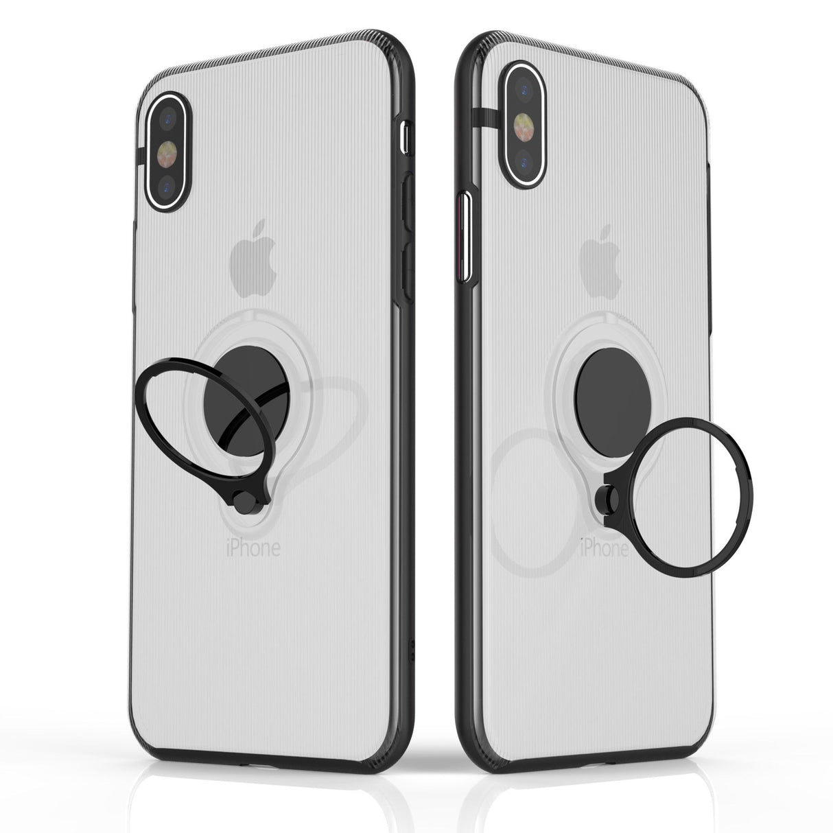 Husa Apple iPhone 7 Armor Ring cu inel magnetic Transparent - vivimall.ro