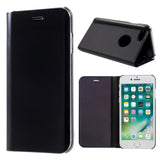 Husa Apple iPhone 7 Flip Cover Oglinda Negru - vivimall.ro