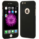 Husa Apple iPhone 7 Full Cover 360 Negru + Folie de protectie - vivimall.ro