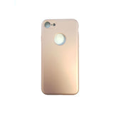 Husa Apple iPhone 7 Full Silicone 360 Auriu + Folie de protectie - vivimall.ro