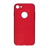 Husa Apple iPhone 7 Full Silicone 360 Rosu + Folie de protectie - vivimall.ro