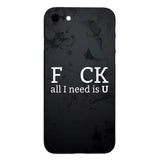 Husa Apple iPhone 7 Multicolor Mesaj Fcuk - vivimall.ro