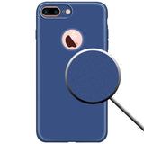 Husa Apple iPhone 7 Plus Full Silicone 360 Albastru - vivimall.ro