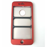 Husa Apple iPhone 7 Plus Full Silicone 360 Rosu - vivimall.ro