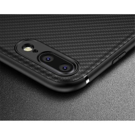 Husa Apple iPhone 7 Plus IPAKY Carbon Fiber Negru - vivimall.ro