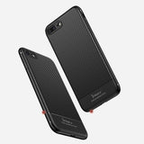 Husa Apple iPhone 7 Plus IPAKY Carbon Fiber Negru - vivimall.ro