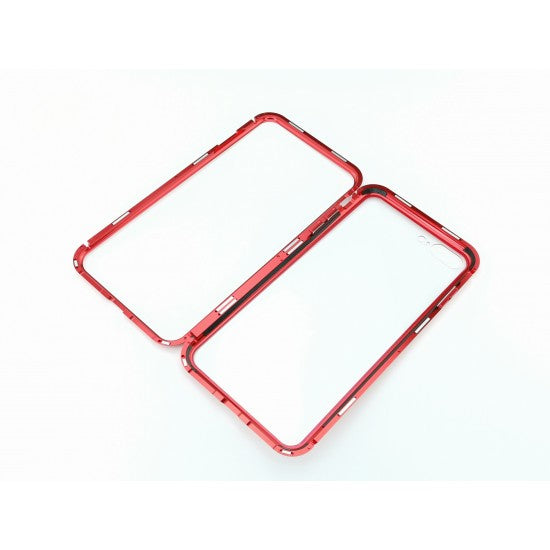 Husa Apple iPhone 7 Plus Magnetic 360, Rosu - vivimall.ro