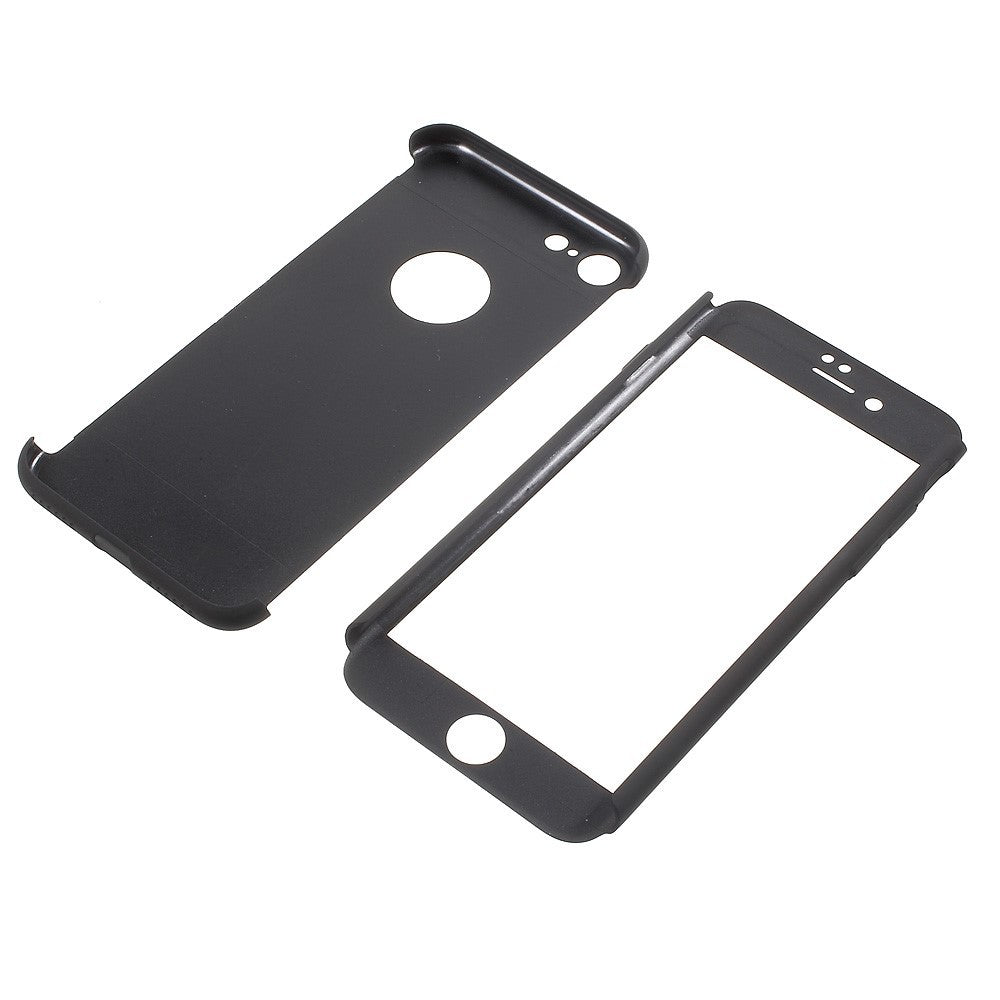 Husa Apple iPhone 8 Full Cover 360 Negru + Folie Cadou - vivimall.ro