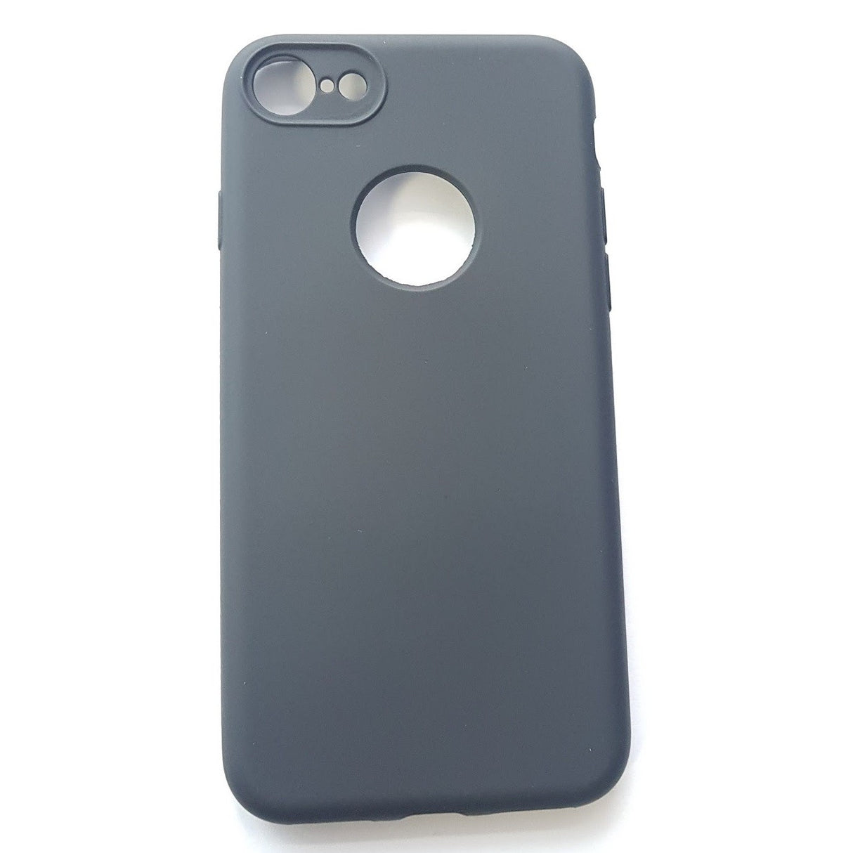 Husa Apple iPhone 8 Full Silicone 360 Negru + Folie de protectie - vivimall.ro