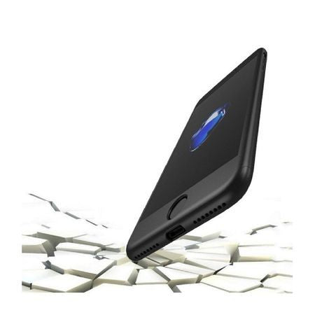 Husa Apple iPhone 8 IPAKY Full Cover 360 Negru + Folie Cadou - vivimall.ro