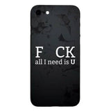 Husa Apple iPhone 8 Multicolor Mesaj Fcuk - vivimall.ro