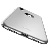 Set Husa si Folie de Protectie, Flippy, Compatibila cu Apple iPhone X, Full Cover 360°, Plastic + Sticla, Argintiu - vivimall.ro