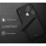 Husa Apple iPhone X IPAKY Full Cover 360 Negru + Folie Cadou - vivimall.ro