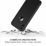 Husa Apple iPhone XS Max Full Cover 360 Negru + Folie de protectie - vivimall.ro