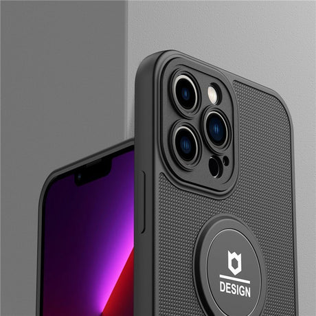 Husa Armor Design cu Stand pentru Apple iPhone 11 Pro, Negru, Suport Auto Magnetic, Wireless Charge, Protectie Antisoc, Flippy - vivimall.ro