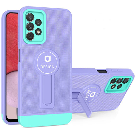 Husa Armor Design cu Stand pentru iPhone 12 Pro Max, Mov/Albastru, Suport Auto Magnetic, Wireless Charge, Protectie Antisoc, Flippy - vivimall.ro