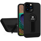 Husa Armor Design cu Stand pentru iPhone 13 Pro, Negru, Suport Auto Magnetic, Wireless Charge, Protectie Antisoc, Flippy - vivimall.ro