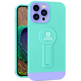 Husa Armor Design, Flippy, pentru Apple iPhone 11 Pro, cu Stand, Suport Auto Magnetic, Wireless Charge, Blue/Mov - vivimall.ro