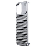 Husa Aromaterapia Compatibila cu iPhone 15 Pro Max, Vivimall, Antisoc, Antizgariere, Protectie Camera si Supraincalzire, din Aliaj de Aluminiu, Argintiu - vivimall.ro