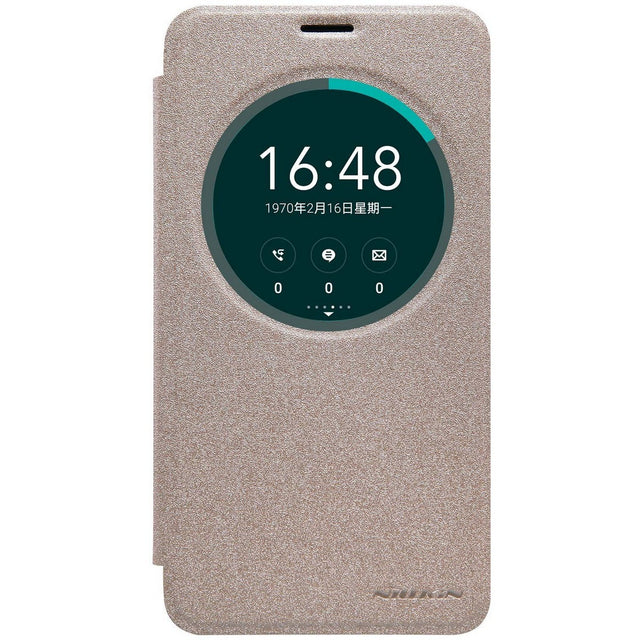 Husa Asus Zenfone 2 Laser Nillkin Sparkle Auriu - vivimall.ro