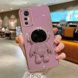 Husa de Protectie 2 in 1, Vivimall, Husa de Protectie pentru Honor Magic 6 Pro, Model Astronaut cu Suport, din TPU, Mov - vivimall.ro