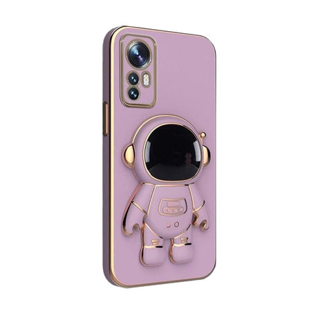Husa de Protectie 2 in 1, Vivimall, Husa de Protectie pentru Honor 90, Model Astronaut, Husa cu Suport, din TPU, Mov - vivimall.ro