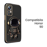 Husa de Protectie 2 in 1, Vivimall, Husa de Protectie pentru Honor 90, Model Astronaut, Husa cu Suport, din TPU, Negru - vivimall.ro