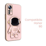 Husa de Protectie 2 in 1, Vivimall, Husa de Protectie pentru Honor 90, Model Astronaut, Husa cu Suport, din TPU, Roz - vivimall.ro