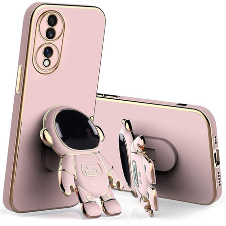 Husa Telefon 2in1, Vivimall, Compatibila Huawei Mate 60 Pro, Carcasa TPU cu Suport Inclus Tip Astronaut, Protectie Camere, Roz - vivimall.ro