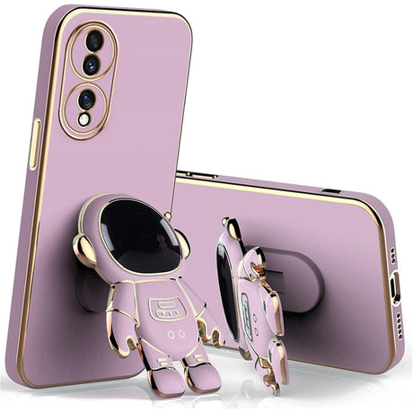 Husa Telefon 2in1, Vivimall, Compatibila Huawei P50 Pro, Carcasa TPU cu Suport Inclus Tip Astronaut, Protectie Camere, Mov - vivimall.ro