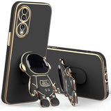 Husa Telefon 2in1, Vivimall, Compatibila Huawei P60 Pro, Carcasa TPU cu Suport Inclus Tip Astronaut, Protectie Camere, Negru - vivimall.ro