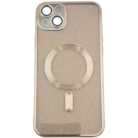 Husa de Protectie 2 in 1, Vivimall, pentru Apple iPhone 14, Compatibila MagSafe, Magnetica, cu Protectie Lentila, din TPU, Auriu - vivimall.ro