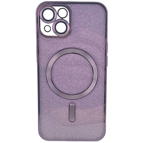 Husa de Protectie 2 in 1, Vivimall, pentru Apple iPhone 14 Plus, Compatibila MagSafe, Magnetica, cu Protectie Lentila, din TPU, Mov - vivimall.ro
