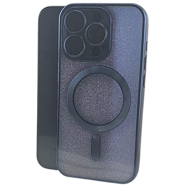 Husa de Protectie 2 in 1, Vivimall, pentru Apple iPhone 14 Pro, Compatibila MagSafe, Magnetica, cu Protectie Lentila, din TPU, Albastru Marin - vivimall.ro