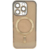 Husa de Protectie 2 in 1, Vivimall, pentru Apple iPhone 15 Pro, Compatibila MagSafe, Magnetica, cu Protectie Lentila, din TPU, Auriu - vivimall.ro