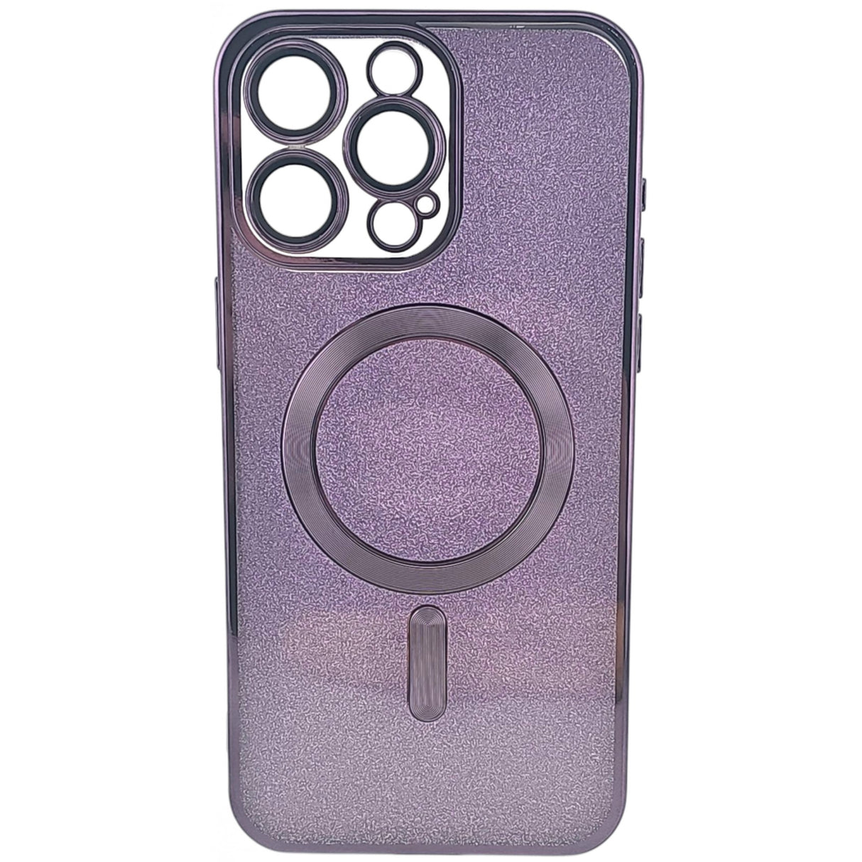 Husa de Protectie 2 in 1, Vivimall, pentru Apple iPhone 15 Pro, Compatibila MagSafe, Magnetica, cu Protectie Lentila, din TPU, Mov - vivimall.ro