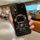 Husa de Protectie 2 in 1, Vivimall, Husa de Protectie pentru Samsung Galaxy A15/A15 5G, Model Astronaut cu Suport, din TPU, Negru - vivimall.ro